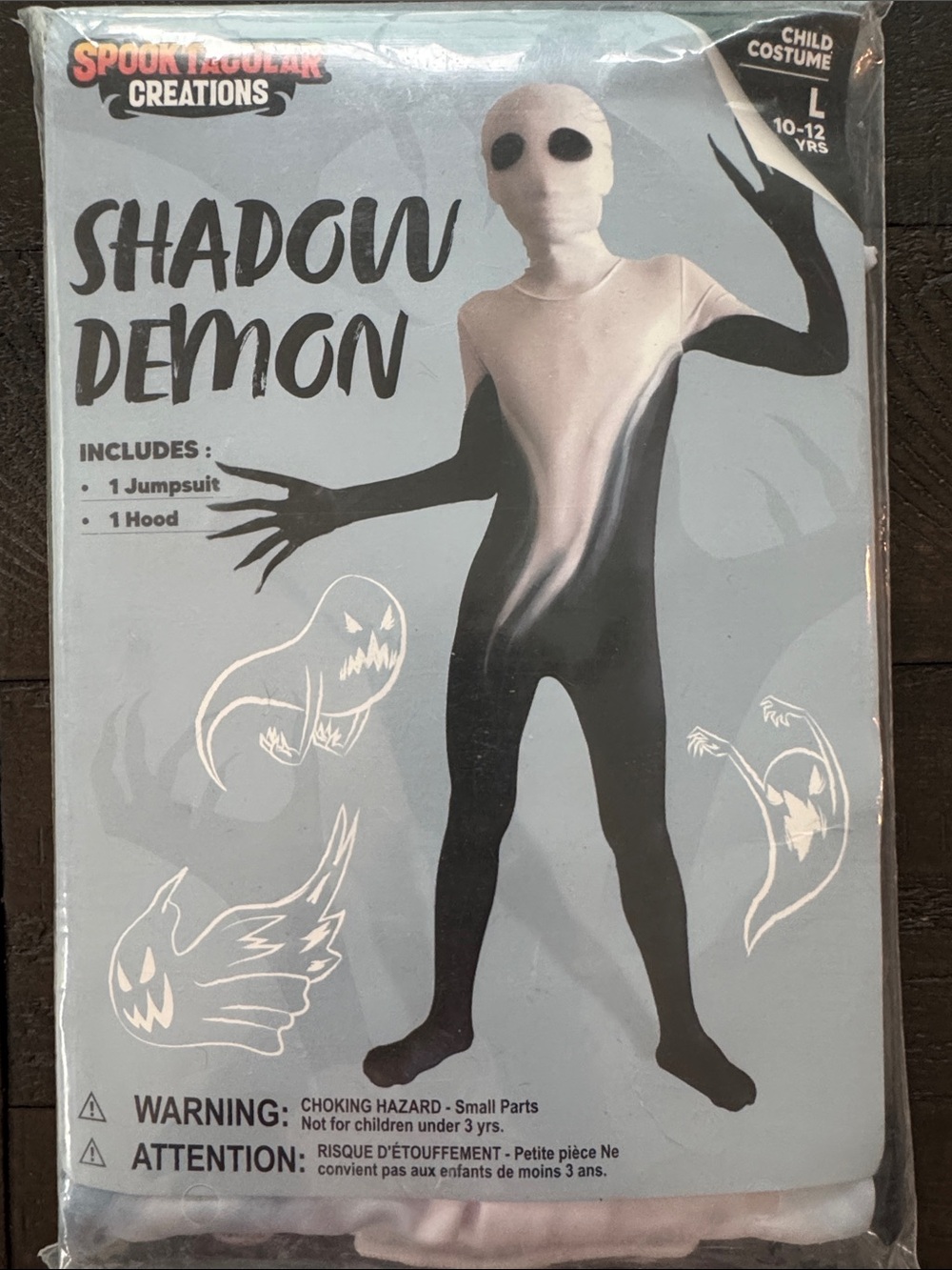 Spooktacular Creations Shadow Demon Kids Costume - Black & White